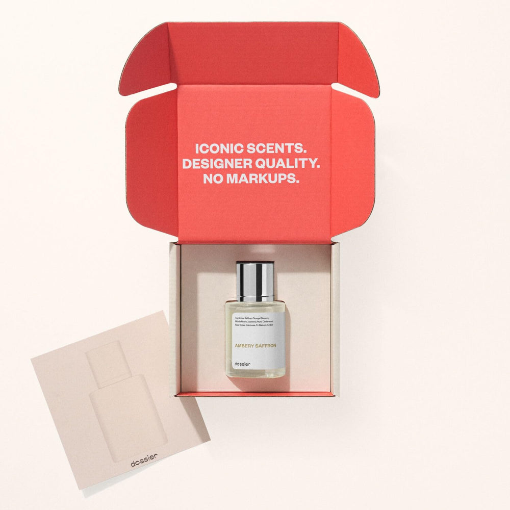Dossier - Ambery Vanilla 1.7Oz (50ml) - Eau de Parfum - Inspired by Y S.L's B.lack O.pium - Long-lasting Fragrance - Feminine